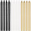 Gold, Black & Silver Candles 5" (x20u)