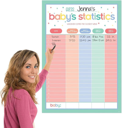 Baby Shower Game Statistics Chart (x1u)