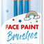 Pro Face Paint Brushes Blue 3 Pack