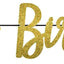 Gold Birthday Glitter Letter Banner 12ft (x1u)