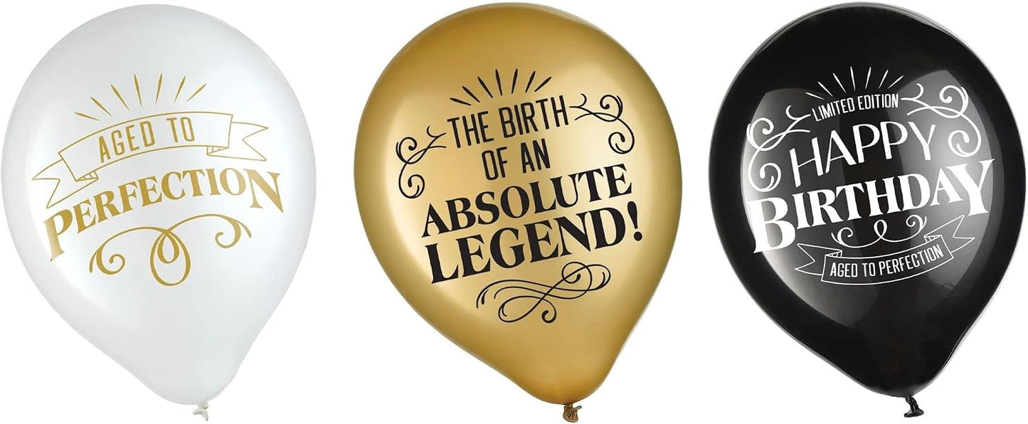 Globos 12" Aged to Perfection (x15u)