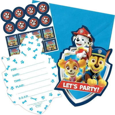 Invitations Paw Patrol (x8u)