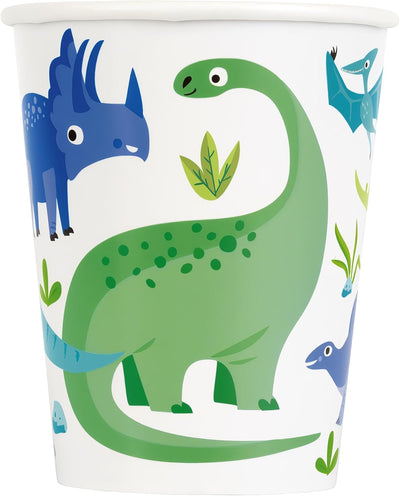Vasos Dinosaurio 9oz (x8u)