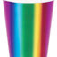 Vasos Rainbow Foil 9oz (x8u)