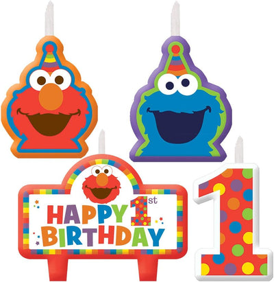 Elmo One Candle Set (x4u)