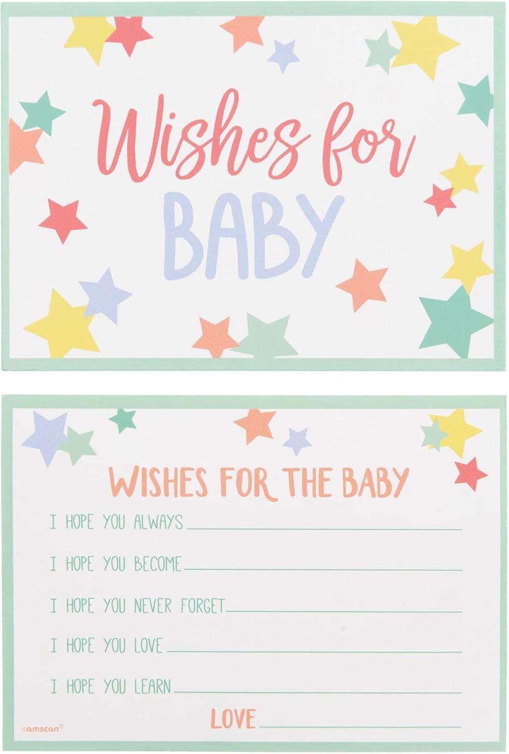 Baby Shower Wishes for Baby Cards (x24u)