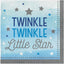 Twinkle Little Star Blue Lunch Napkins (x16u)
