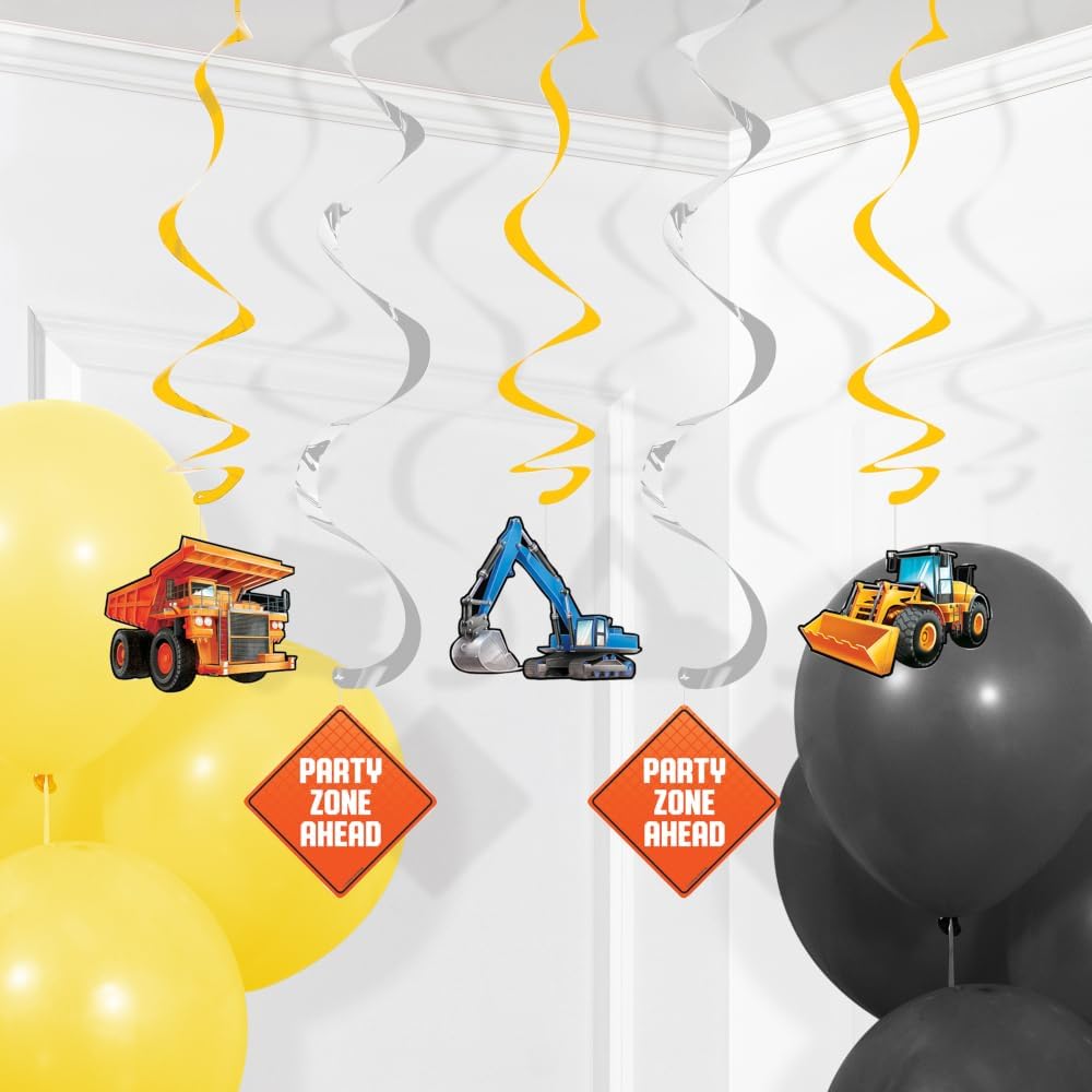 Decoración Colgante Espiral de Construcción (x5u)