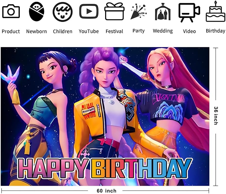 Backdrop Kpop Demon Hunters (x1u)