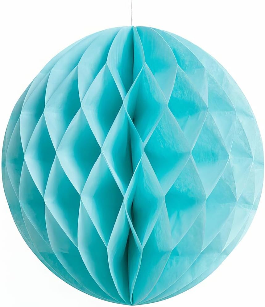 Honeycomb Ball Aqua (x1u) 8in