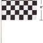 Racing Flag Black and White 8"x12" (x1u)