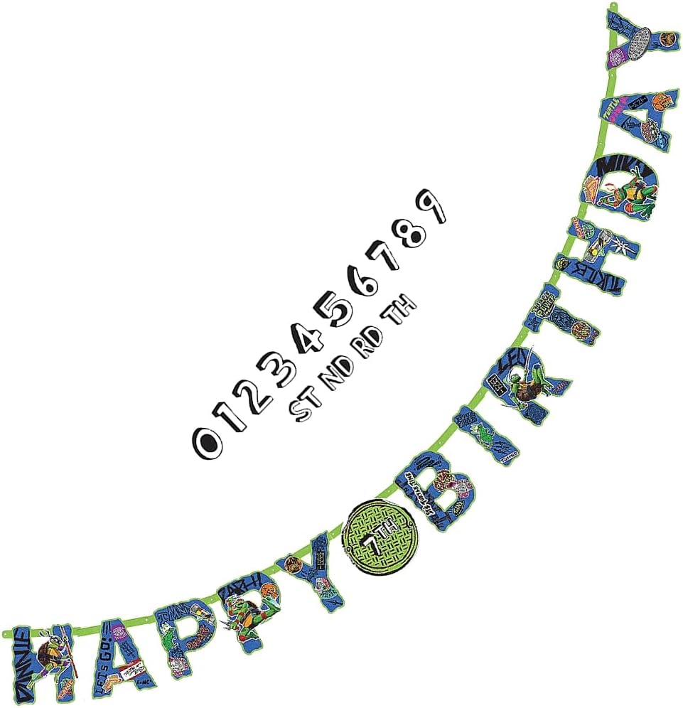 Teenage Mutant Ninja Turtles Jumbo Letter Banner (x1u)