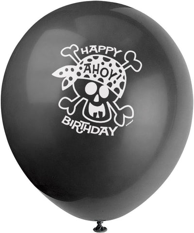 Globos de Látex de Pirata, 12 pulgadas (x8u)