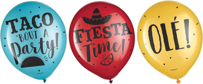 Balloons Let's Fiesta Mexico 12" (x15u)