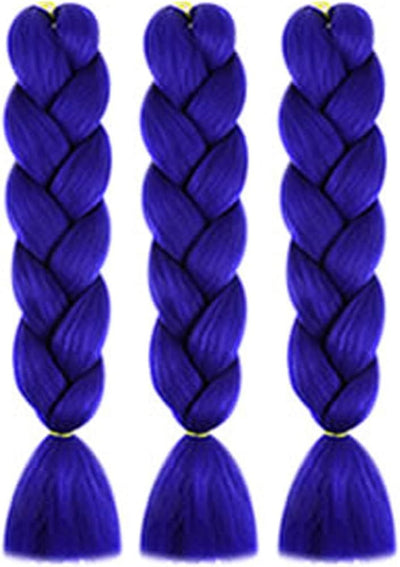 Kpop Peluca Trenza Azul (x1u) - Medium