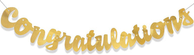 Congratulations Gold Banner 3.5ft