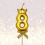 Vela Dorado con Corona Unidad