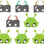Space Blast Off Birthday Mascaras 8pcs