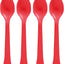 Reusable Spoons Apple Red (x50u)