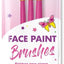 Pro Face Paint Brushes Pink 3 Pack