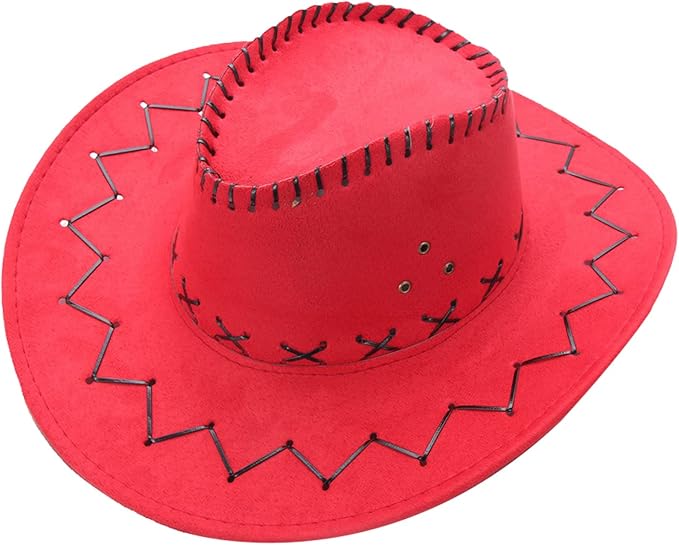 Sombrero Cowboy Terciopelo 25cm (x1u)