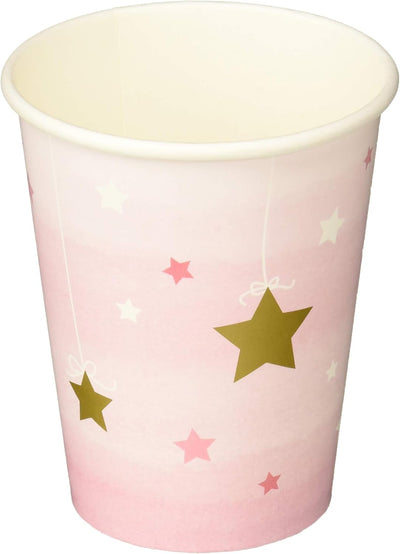 Vasos Pink Little Star 9oz (x8u)