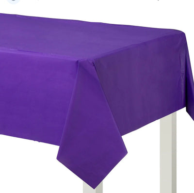 Mantel Plástico Rectangular 54x108" Morado – resistente / Heavy Duty