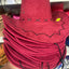 Sombrero Cowboy Terciopelo 25cm (x1u)