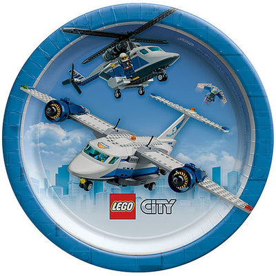 LEGO CITY PLATES ROUND
