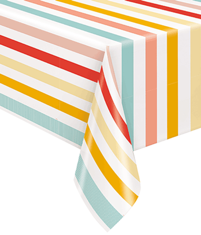 POOLSIDE PLASTIC TABLECOVER