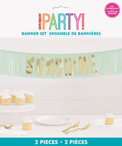POOLSIDE SUNSHINE FRINGE AND LETTER GARLAND 4'