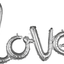 Love Silver Balloon