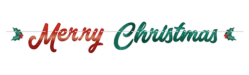 MERRY CHRISTMAS LETTER BANNER