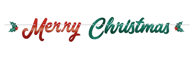 MERRY CHRISTMAS LETTER BANNER