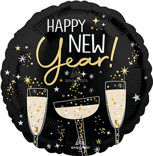 18" BUBBLY NEW YEAR