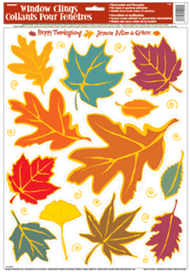 Thanksgiving Fall Window Cling