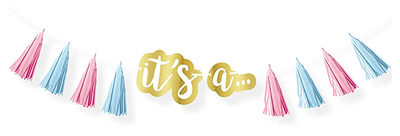 THE BIG REVEAL TASSEL GARLAND