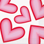 Retro Valentine Hearts Napkins (16pcs)
