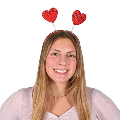 Heart Sequined Head Bopper