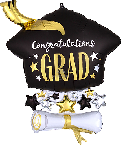 SUPER SHAPE CAP AND DIPLOMA SATIN