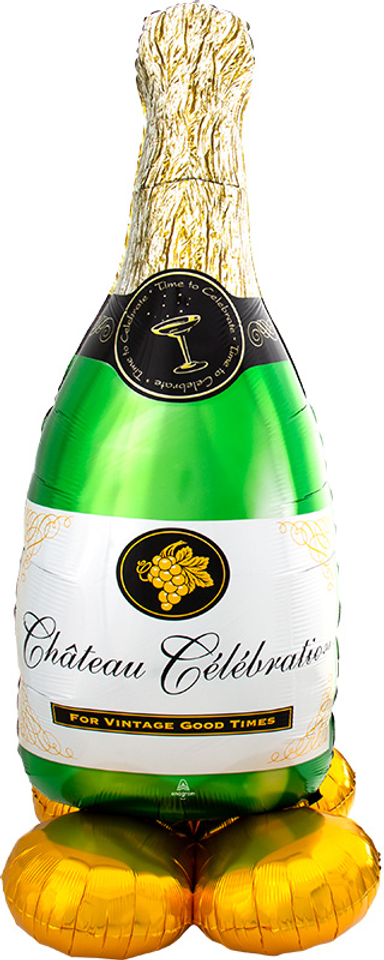 AIRLOONZ BUBBLY WINE BOTTLE