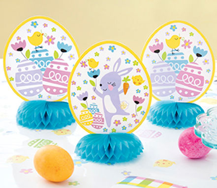 Centro de Mesa Mini Honeycomb Pascua (x3 unidades)