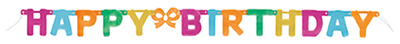 Rainbow Happy Birthday Banner 4ft