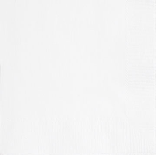 WHITE BEVERAGE NAPKINS