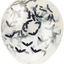 CLEAR LATEX Balloons with Bats Halloween 16” (x5u)