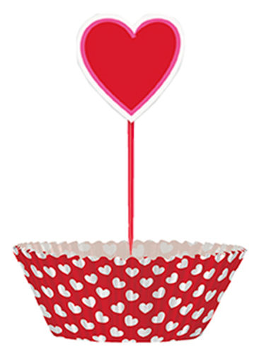 Valentine Heart Cupcake Kit 24CT