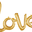 SCRIPT PHRASE HAPPY LOVE GOLD