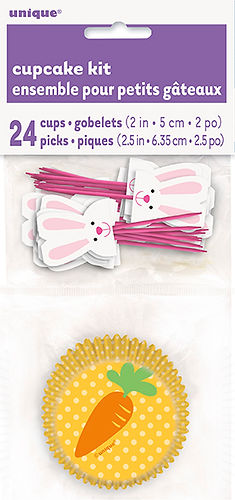 BUNNY & CARROT CUPCAKE KIT FOR 24