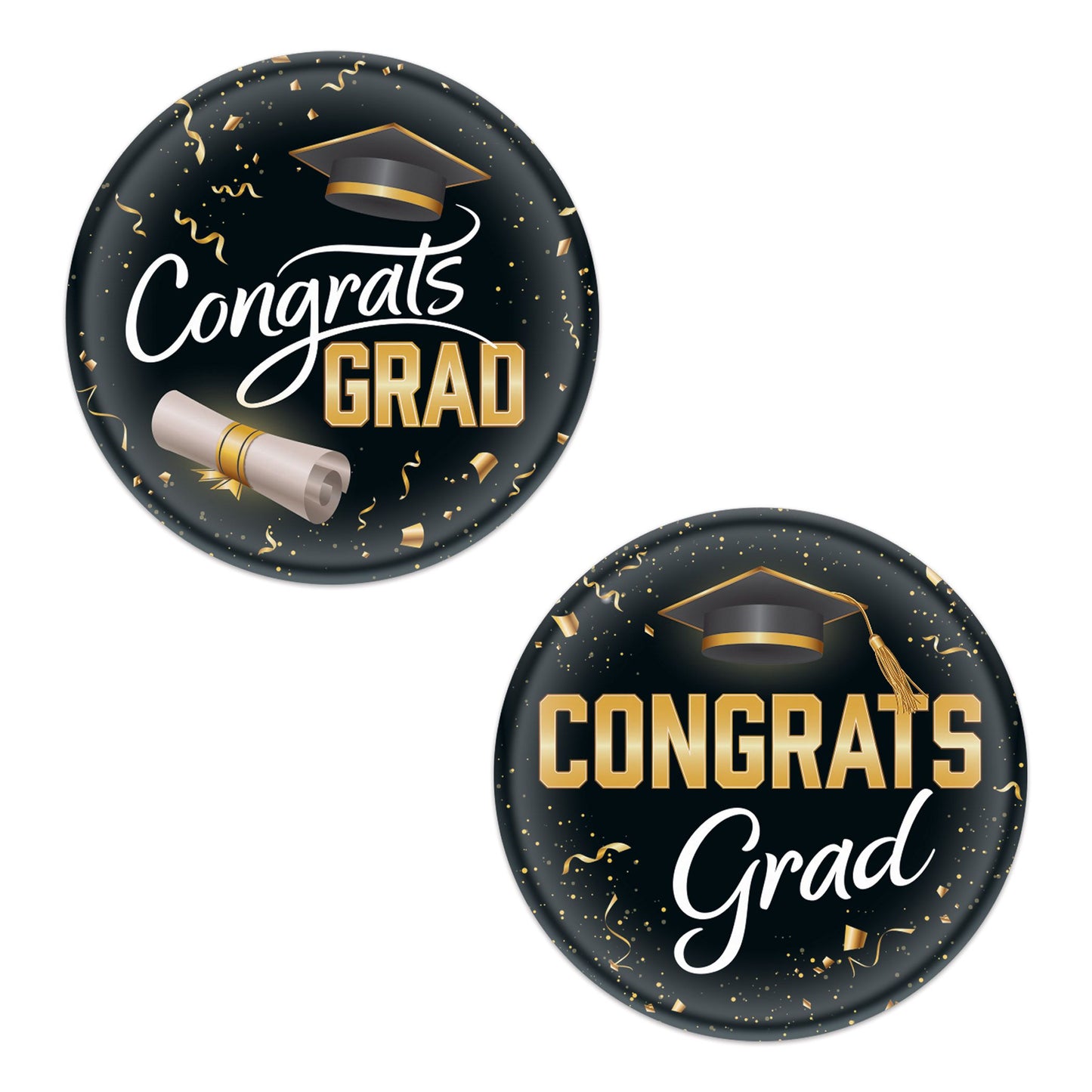 Congrats Grad Buttons (x2u)