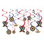 Western Value Pack Swirl Decorations (x12u)